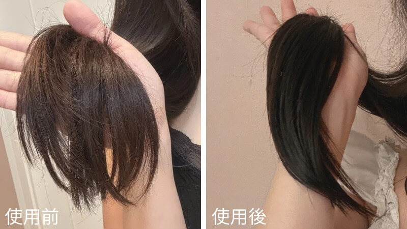 髪の毛の様子